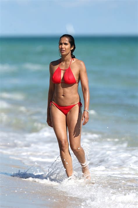 Padma Lakshmi The Fappening Sexy Red Bikini The Fappening