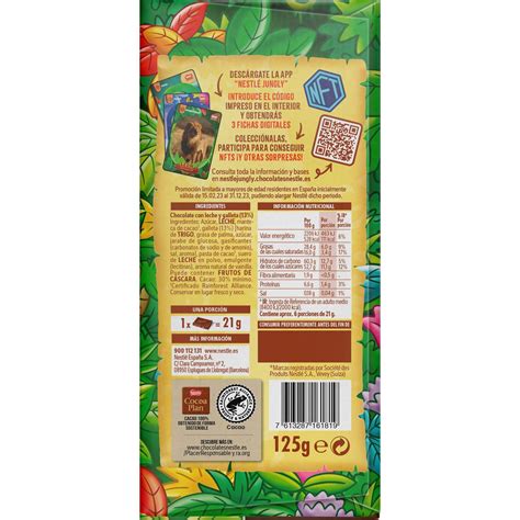 Chocolate Jungly NESTLÉ tableta 125 g