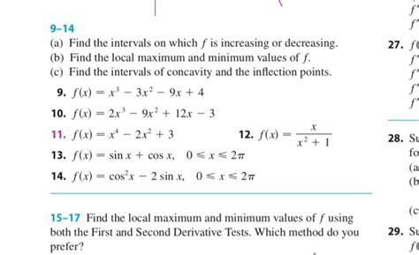 Solved A Find The Intervals On Which F Is Increasing Chegg