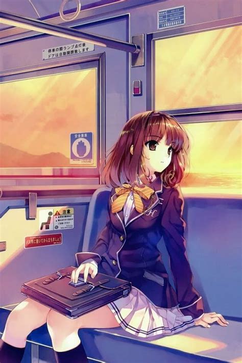 Sitting In The Bus Waiting For Another Boring Day At School Anime