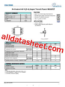 VBA1806S Datasheet PDF VBsemi Electronics Co Ltd