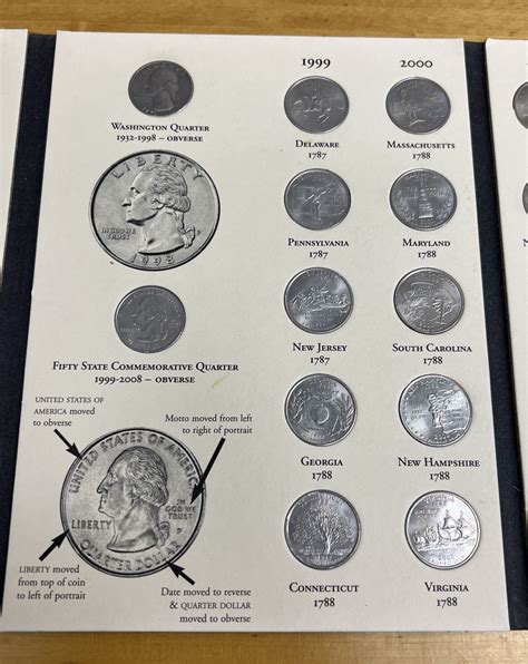 Us Fifty State Commemorative Quarters 1999 2008 Complete Set 52 Coins