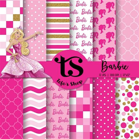 Barbie Papeles Digitales Paper Pack