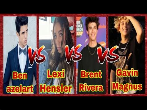 Ben Azelart Vs Lexi Hensler Vs Brent Rivera Vs Gavin Magnus Lifestyle