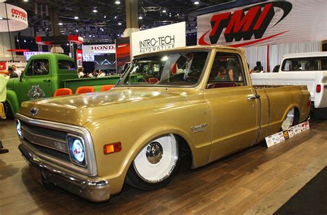 Tmi Products New Classic Truck Seats Make A Big Statement At Sema 2015 Hot Rod Network