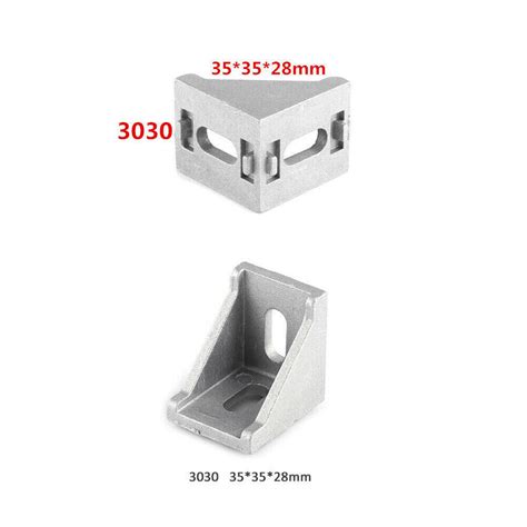 10 50x Right Brace Aluminum Profile L Shape T Slot Corner Angle Bracket 3030 Au Ebay