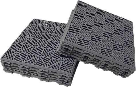 Nifty Garden Plastic Tiles Interlocking Decking Tiles Anti Slip