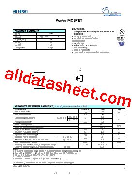 VB16R01 Datasheet PDF VBsemi Electronics Co Ltd