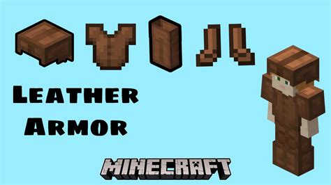 How To Make Leather Armor In Minecraft Minecraft Tutorial Youtube