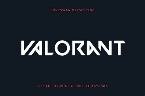 Valorant Font & Logo FREE Download - Fontswan | Futuristic fonts, Free ...