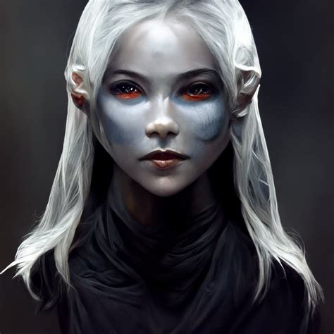 Prompthunt Female Drow Elf Fantasy Character