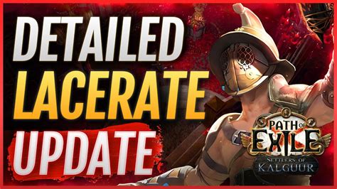 PoE 3 25 Bleed LACERATE Gladiator Early Build UPDATE Path Of