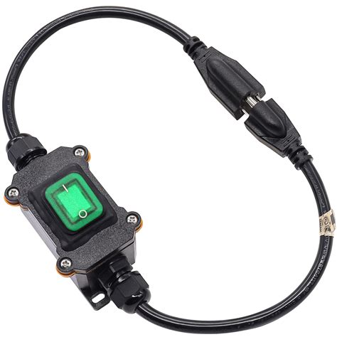 Hmknana Ip Waterproof Inline Cord Switch V Dc A Outdoor Toggle