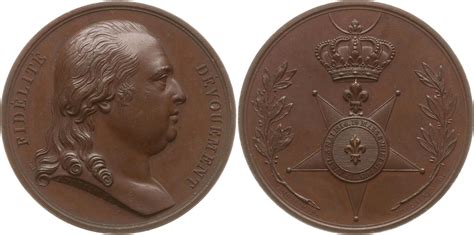 Frankreich K Nigreich Bronzemedaille Louis Xviii