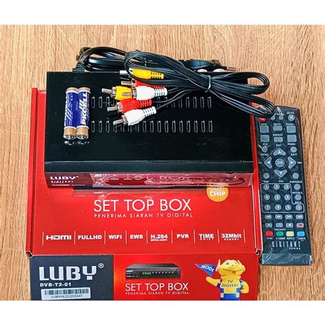 Jual SET TOP BOX TV DIGITAL LUBY DVB T2 01 FULL HD EWS SNI Shopee