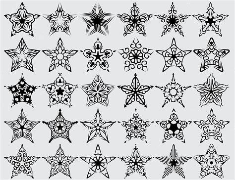 Premium Vector | Various types of star shapes