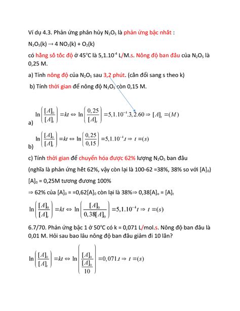 HĐc Vc Chương 6 Hihiihiihh Ví D ụ 4 Ph Nả ứng Phân H Y N ủ 2 O 5 Là Ph Nả ứng B C Nhâất ậ