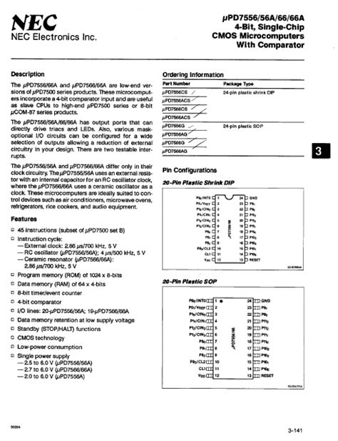 Upd Nec Comparator Hoja De Datos Ficha T Cnica Distribuidor