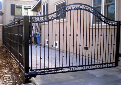 Single Swing Automatic Driveway Gates Randolph Indoor And Outdoor Design