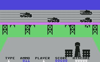 Screenshot Of 3D Tanx Commodore 64 1982 MobyGames