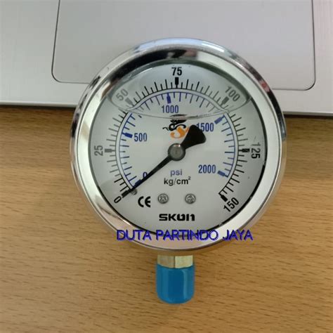 Jual Pressure Gauge Raket 2 5 Inch 150 Bar Kg Cm2 Merk Skon 2000 Psi