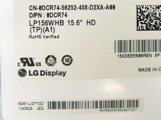 Lg Display Lp Whb Tpa Overview Panelook