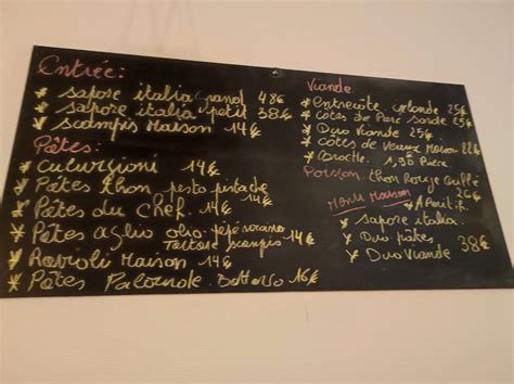 Menu au Restaurant Ma Campagne Châtelet