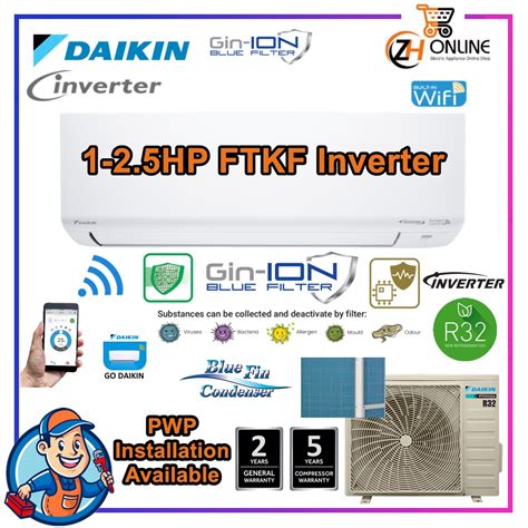 Daikin R32 1hp 2 5hp Standard Inverter Air Conditioner Ftkf C Series