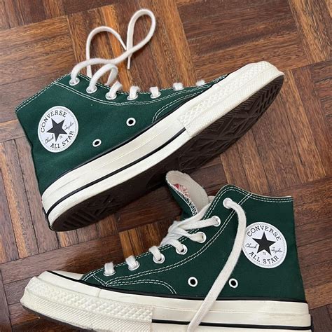 Dark Green Chuck 70 Converse Hi Tops Size: men’s 6,... - Depop