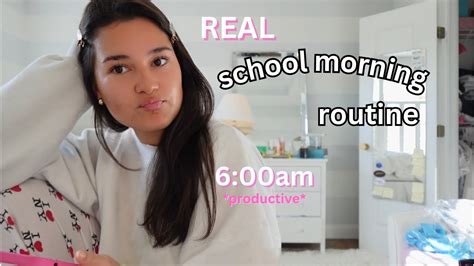 My Real 6am School Morning Routine Productive Youtube