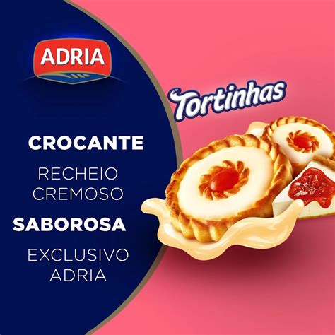 Biscoito Adria Tortinhas Cheesecake Geleia De Goiaba G