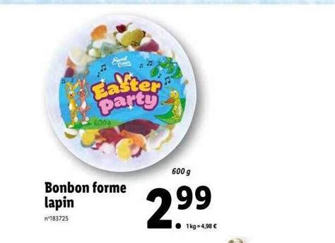 Promo Bonbon Forme Lapin Chez Lidl