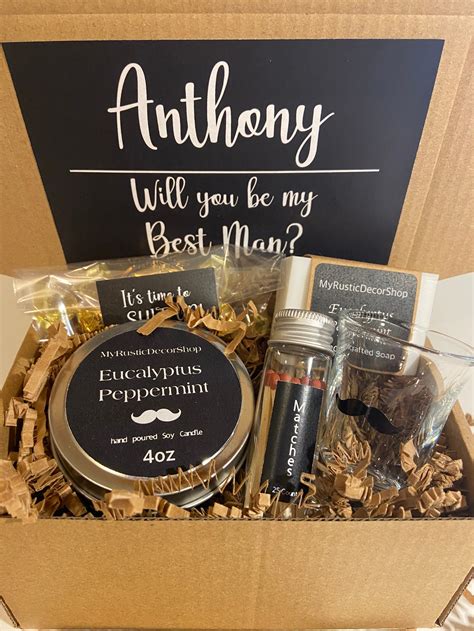 Best Man Proposal Box Groomsman Proposal Tpersonalized Etsy