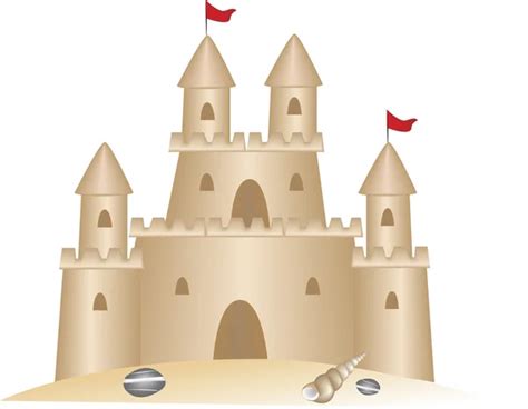 Sand Castle Stock Vector Adia