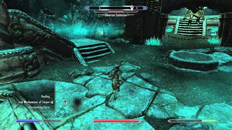 Skyrim How To Beat The Dwarven Centurion Ice Caves Gameplay Commentary