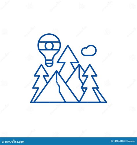 Adventure Line Icon Concept. Adventure Flat Vector Symbol, Sign ...