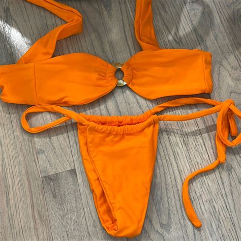 Orange Bikini Set From Oursin Swim Gem