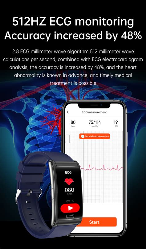 Ge Ecg Ppg Hrv Health Smartwatch Ekg Non Invasive Blood Glucose