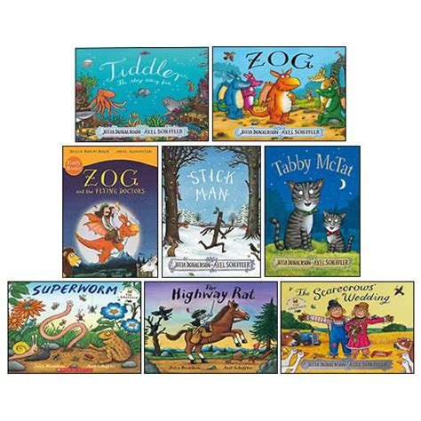 Julia Donaldson 8 Books Collection Set Superworm Zog Tabby McTat