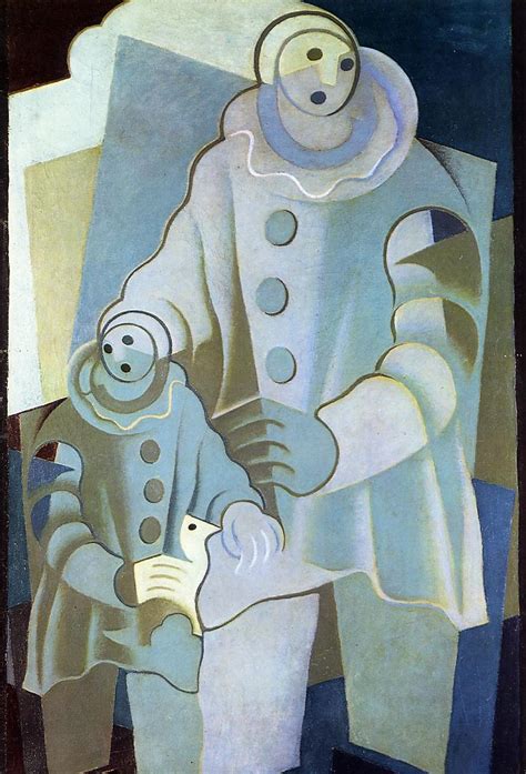 Two Pierrots 1922 Juan Gris WikiArt Org