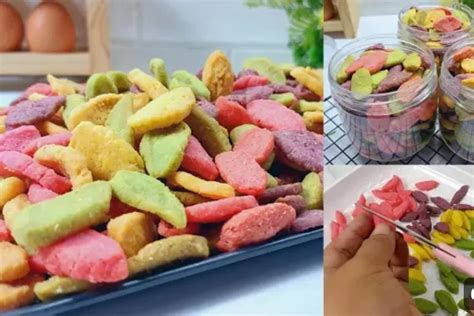 Kreasikan Rasa Dan Warna Dalam Biji Ketapang Pelangi Resep Kue Renyah