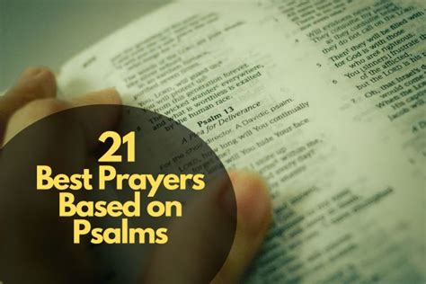 21 Best Prayers Based On Psalms