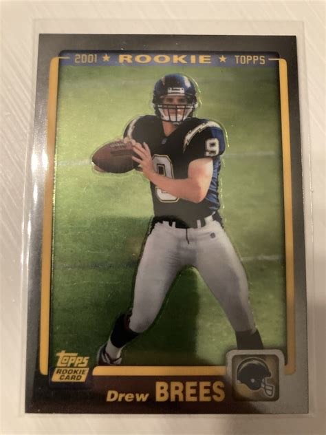 REPRINT 2001 Topps Drew Brees Rookie Card REPRINT In 2012 328 Chargers