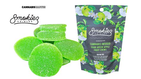 Smokiez Sour Apple Fruit Chews 100mg