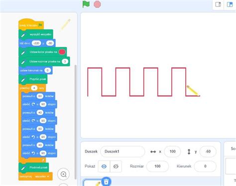 Zbuduj W Programie Scratch Skrypt Po Kt Rego Uruchomieniu Duszek