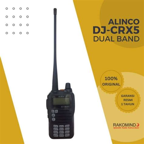 Promo Ht Alinco Dj Crx5 Dual Band Vhf Dan Uhf Garansi Resmi Dijamin