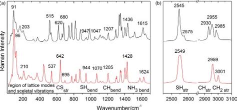 Raman Spectra Of Monoclinic A And Orthorhombic B L Cysteine