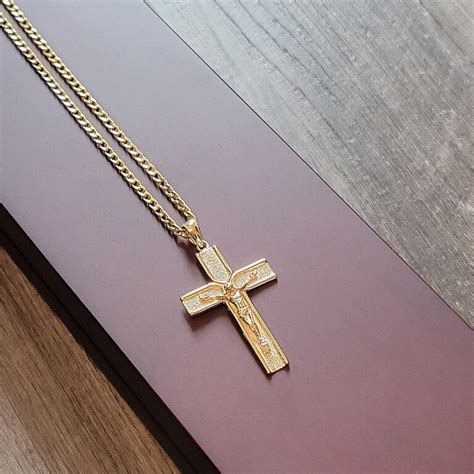 Gold Cross Necklace - BeadifulBABY