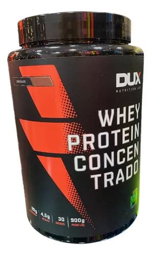 Whey Protein Concentrado Pote 900g Dux Nutrition Sabor Chocolate