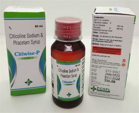 Citicoline With Piracetam Syrup For Clinical Hospital Packaging Type